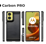 Pokrowiec Carbon Pro czarny do Motorola Moto G85 5G