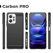 Pokrowiec Carbon Pro czarny do Xiaomi Redmi Note 12S