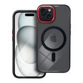 Pokrowiec Pokrowiec Color Edge Mag Cover MagSafe czarno-czerwony do Apple iPhone 15