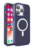 Pokrowiec Color Matte Case MagSafe granatowy do Apple iPhone 15 Pro