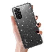 etui brokatowe Pokrowiec Crystal Glitter Case srebrny do Xiaomi Redmi Note 11S