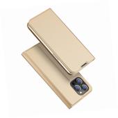 Etui zamykane z klapk� i magnesem Dux Ducis Skin Pro z�oty do Apple iPhone 14 Pro Max