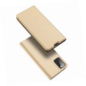Etui zamykane z klapk� i magnesem Dux Ducis Skin Pro z�oty do Samsung Galaxy A41