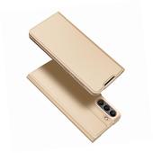 Etui zamykane z klapk� i magnesem Dux Ducis Skin Pro z�oty do Samsung S21 FE