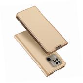 Etui zamykane z klapk� i magnesem Dux Ducis Skin Pro z�oty do Xiaomi Redmi 10C