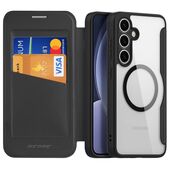 etui  portfel Pokrowiec Dux Ducis Skin X Pro MagSafe czarny do Samsung Galaxy S25