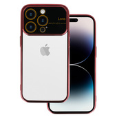 Pokrowiec Pokrowiec Electro Lens Case bordowy do Apple iPhone 14 Pro