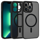 etui pozosta�e Pokrowiec etui Matte Mag Cover MagSafe czarny do Apple iPhone 13 Pro