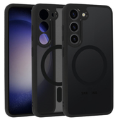 Pokrowiec etui Matte Mag Cover MagSafe czarny do Samsung Galaxy S23