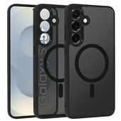 Pokrowiec etui Matte Mag Cover MagSafe czarny do Samsung Galaxy S25 Plus