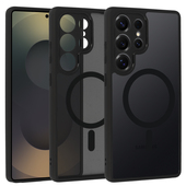 Pokrowiec etui Matte Mag Cover MagSafe czarny do Samsung Galaxy S25 Ultra