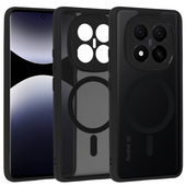 etui pozosta�e Pokrowiec etui Matte Mag Cover MagSafe czarny do Xiaomi Redmi Note 14 Pro Plus 5G