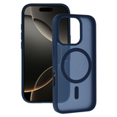 Pokrowiec Etui Tel Protect Aura Matte Magsafe Case granatowy do Apple iPhone 15