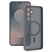 Pokrowiec Etui Tel Protect Aura Matte Magsafe Case szary do Samsung Galaxy S25 FE
