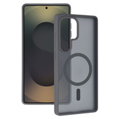 Pokrowiec Etui Tel Protect Aura Matte Magsafe Case szary do Samsung Galaxy S26