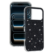 Pokrowiec etui z kryszta�kami Flower Case czarny do Samsung Galaxy S26 Plus