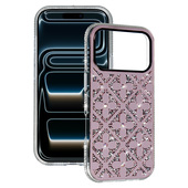 Pokrowiec etui z kryszta�kami Flower Case r�owy do Samsung Galaxy S26 Ultra