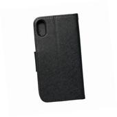 Etui zamykane z klapk� i magnesem Fancy Book czarny do Apple iPhone X