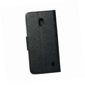 Etui zamykane z klapk� i magnesem Fancy Book czarny do Nokia 2.2