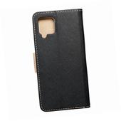 Etui zamykane z klapk� i magnesem Fancy Book czarno-z�oty do Samsung Galaxy A42 5G