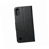 Etui zamykane z klapk� i magnesem Fancy Book czarny do Samsung Galaxy A01
