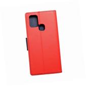 Etui zamykane z klapk� i magnesem Fancy Book czerwono-granatowy do Samsung Galaxy A21s