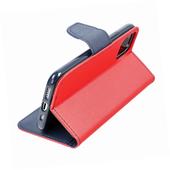 Etui zamykane z klapk� i magnesem Fancy Book czerwono-granatowy do Xiaomi Redmi Note 9T 5G