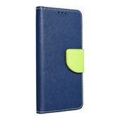 etui z podstawk� Pokrowiec Fancy Book granatowo-limonkowy do Xiaomi Redmi Note 12 4G
