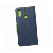 etui magnetyczne Etui zamykane z klapk� i magnesem Fancy Book granatowo-limonkowy do Huawei P Smart 2019