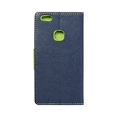 Pokrowiec Fancy Book granatowo-limonkowy do Huawei P10 Lite