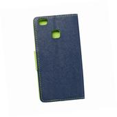 Etui zamykane z klapk� i magnesem Fancy Book granatowo-limonkowy do Huawei P9 Lite