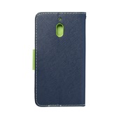 Pokrowiec Fancy Book granatowo-limonkowy do Nokia 2.1
