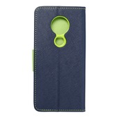 Pokrowiec Fancy Book granatowo-limonkowy do Nokia 6.2