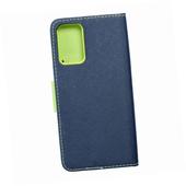 Etui zamykane z klapk� i magnesem Fancy Book granatowo-limonkowy do Samsung A72 4G