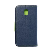 Pokrowiec Fancy Book granatowo-limonkowy do Samsung Galaxy J3 2017