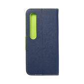 Pokrowiec Fancy Book granatowo-limonkowy do Xiaomi Mi 10