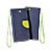 etui  z zapi�ciem Pokrowiec Fancy Case granatowo-limonkowy do Apple iPhone 13 Pro