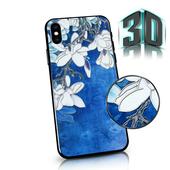 Pokrowiec Flowers 3D Case niebieski do Huawei P40 Lite E