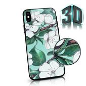 Pokrowiec Flowers 3D Case zielony do Samsung Galaxy A80