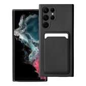 Pokrowiec Forcell Card Case czarny do Samsung Galaxy S22 Ultra