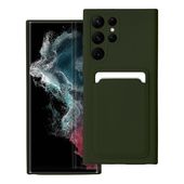 Pokrowiec Forcell Card Case zielony do Samsung Galaxy S22 Ultra