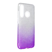 etui brokatowe Pokrowiec Forcell Shining Ombre fioletowy do Huawei P Smart 2019