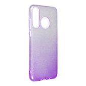 etui brokatowe Pokrowiec Forcell Shining Ombre fioletowy do Huawei P30 Lite