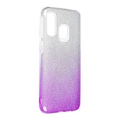 etui brokatowe Pokrowiec Forcell Shining Ombre fioletowy do Samsung Galaxy A40