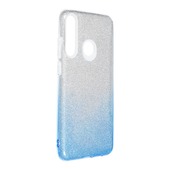 etui brokatowe Pokrowiec Forcell Shining Ombre niebieski do Huawei Y6P