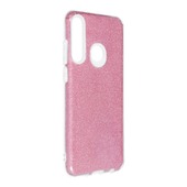 etui brokatowe Pokrowiec Forcell Shining r�owy do Huawei Y6P