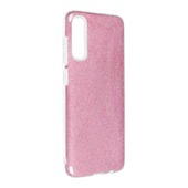 etui brokatowe Pokrowiec Forcell Shining r�owy do Samsung Galaxy A70