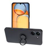 etui  mocne Pokrowiec Forcell Silicone Ring czarny do Xiaomi POCO C65