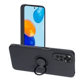 etui uchwyt na palec Pokrowiec Forcell Silicone Ring czarny do Xiaomi Redmi Note 11