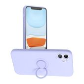 Pokrowiec Forcell Silicone Ring fioletowy do Apple iPhone 11